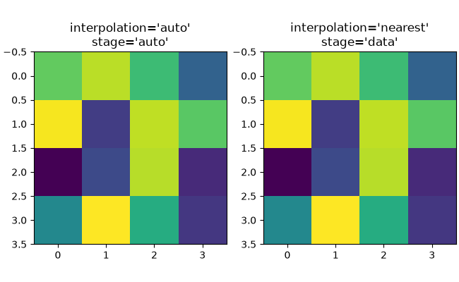 interpolation='auto' stage='auto', interpolation='nearest' stage='data'
