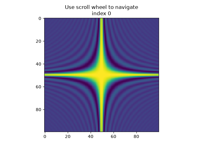 Use scroll wheel to navigate index 0
