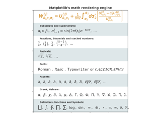 Mathtext Examples